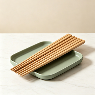 Natural Wood Chopsticks Set | Reusable Solid Wood Dining Chopsticks